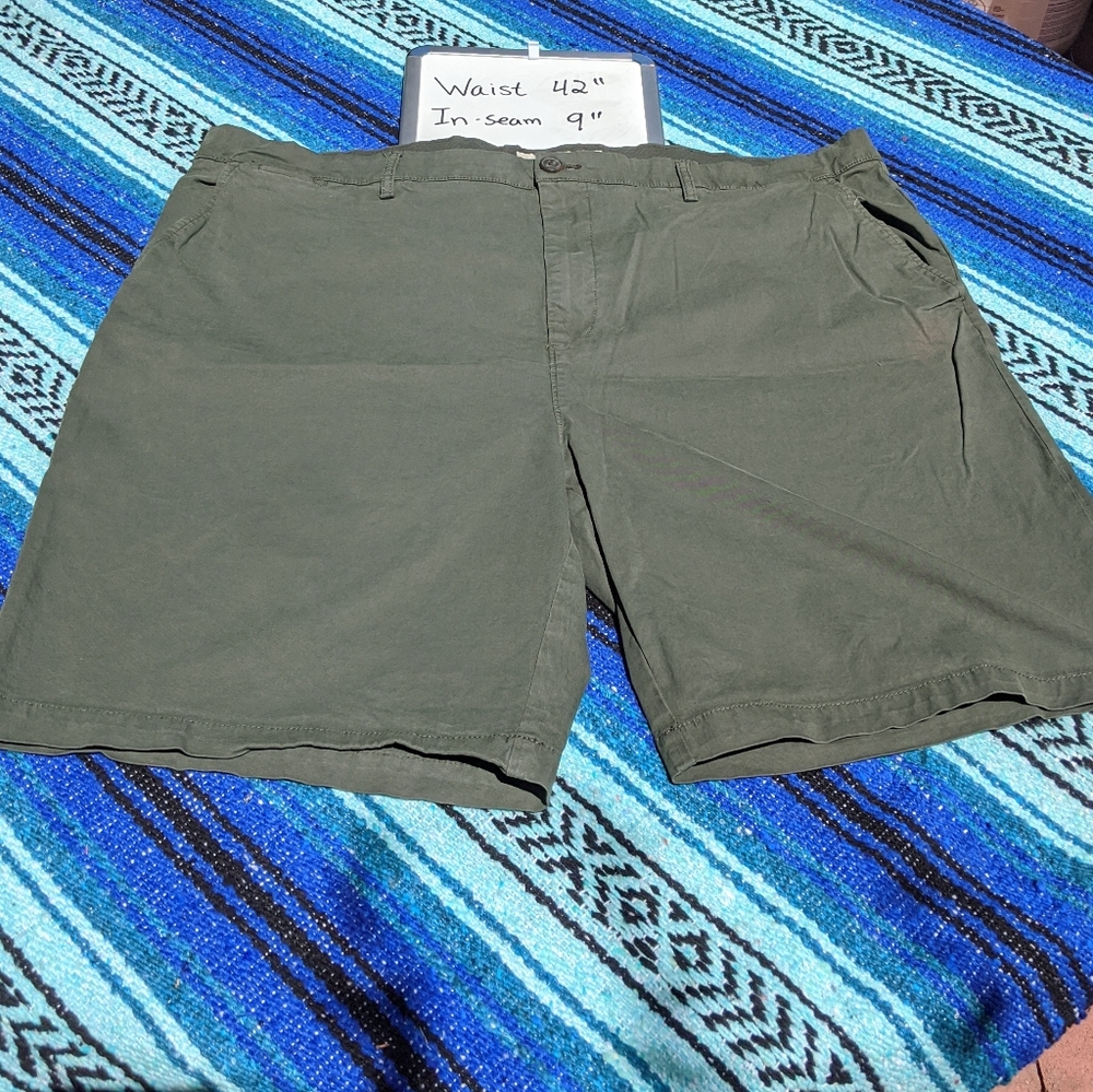 Army green shorts